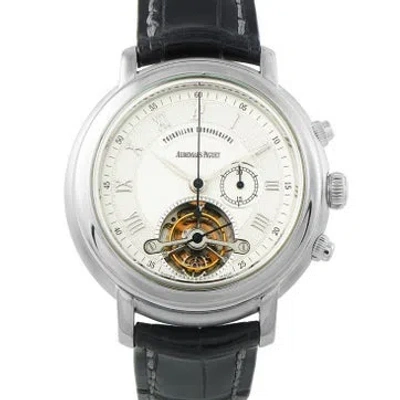 Pre-owned Audemars Piguet Jules Audemars Tourbillon Chronograph Watch In Multicolor