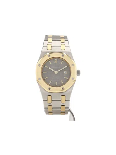 Pre-owned Audemars Piguet Lady Royal Oak 30mm In Silver