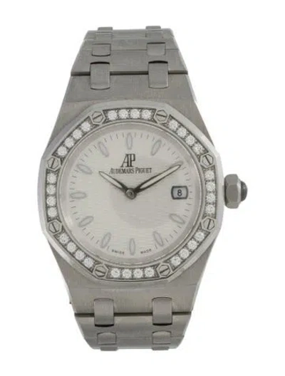 Pre-owned Audemars Piguet Lady Royal Oak Watch, 33mm In Multi