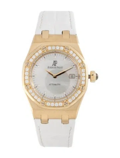 Pre-owned Audemars Piguet Lady Royal Oak Watch In Multi