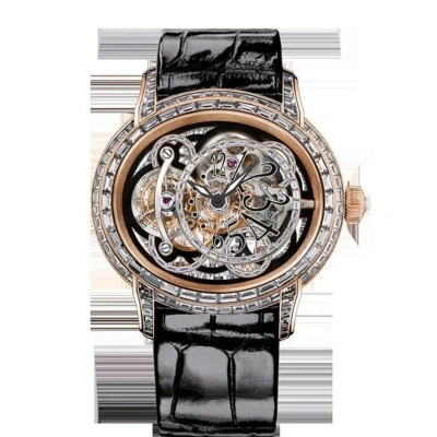 Audemars Piguet Millenary Baguettetourbillon Hand Wind Diamond Men's Watch 26381or.zz.d102cr.01 In Black / Gold / Ink / Pink / Skeleton