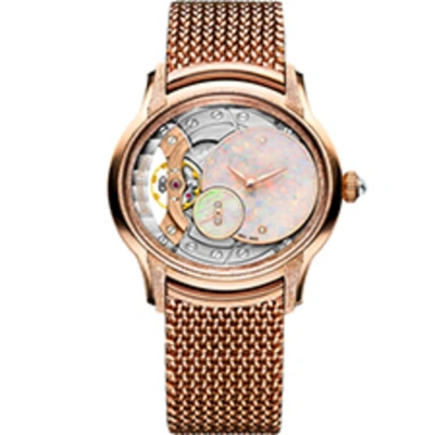 Audemars Piguet Millenary Frosted White Opal Dial Ladies 18kt Rose Gold Hand Wound Watch 77244or.gg.