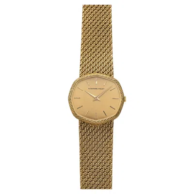 Pre-owned Audemars Piguet Octagonal 18k Yellow Gold Champagne Dial Manual 30mm