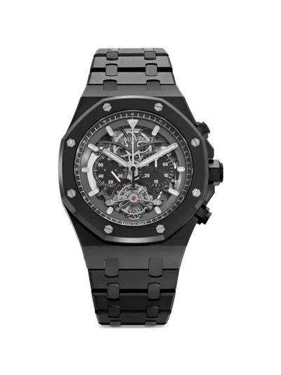 Pre-owned Audemars Piguet Pre Owned 2018 Royal Oak Tourbillo 44mm Watch In Black
