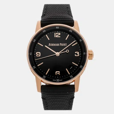 Pre-owned Audemars Piguet Code 11.59 15210or.oo.a002kb.01 Men's Watch 41 Mm In Black