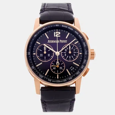 Pre-owned Audemars Piguet Code 11.59 Chronograph 26393or.oo.a002kb.02 In Purple