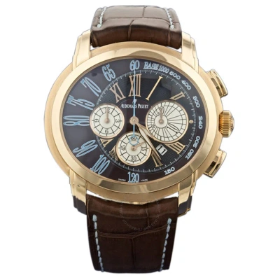 Audemars Piguet Millenary Chronograph Brown Dial Men's Watch 26145or.oo.d095cr.01 In Gray