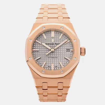 Pre-owned Audemars Piguet Royal Oak 15450or.oo.1256or.01 In Gray