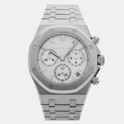 Pre-owned Audemars Piguet Royal Oak Chronograph 26240st.oo.1320st.07 In Silver