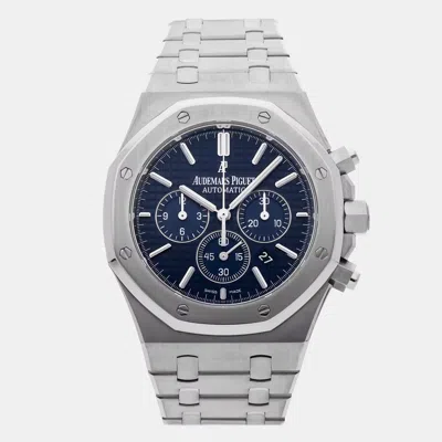 Pre-owned Audemars Piguet Royal Oak Chronograph 26320st.oo.1220st.03 In Blue