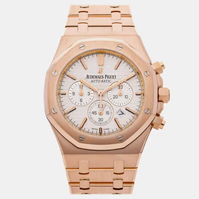 Pre-owned Audemars Piguet Royal Oak Chronograph 39 Mm In Grey