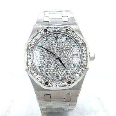 Audemars Piguet Royal Oak Diamond Diamond Dial Men's Watch 14813pt.zz.0789pt.01 In Metallic