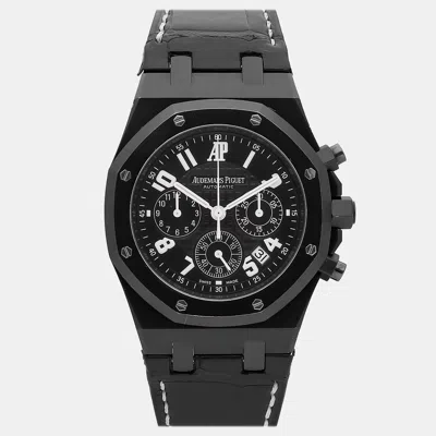 Pre-owned Audemars Piguet Royal Oak La Boutique New York 26014sn.oo.d002cr.01 In Black