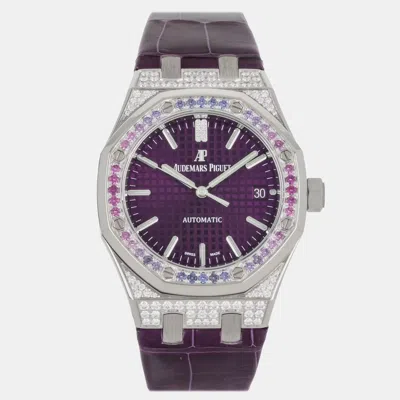 Pre-owned Audemars Piguet Royal Oak Limited Edition 15452bc.zy.d600cr.01 In Purple