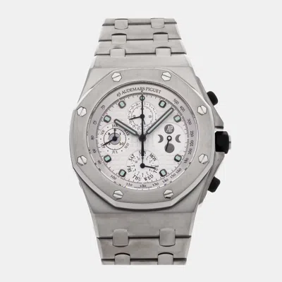 Pre-owned Audemars Piguet Royal Oak Offshore 25854ti.oo.1150ti.01 In White