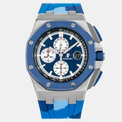 Pre-owned Audemars Piguet Royal Oak Offshore Chronograph 26400so.oo.a335ca.01 In Blue