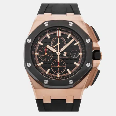 Pre-owned Audemars Piguet Royal Oak Offshore Chronograph 26401ro.oo.a002ca.02 Black Automatic 18k Ro