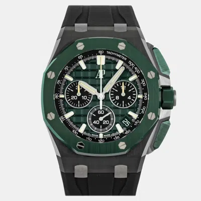 Pre-owned Audemars Piguet Royal Oak Offshore Chronograph 26420ce.oo.a063ve.01 In Green