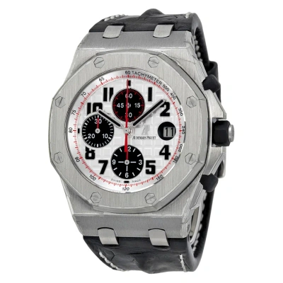 Audemars Piguet Royal Oak Offshore Chronograph Tachymeter Silver Dial Men's Watch 26170st. In Black / Silver