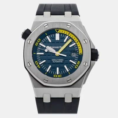 Pre-owned Audemars Piguet Royal Oak Offshore Diver 15710st.oo.a027ca.01 Automatic 42 Mm In Blue