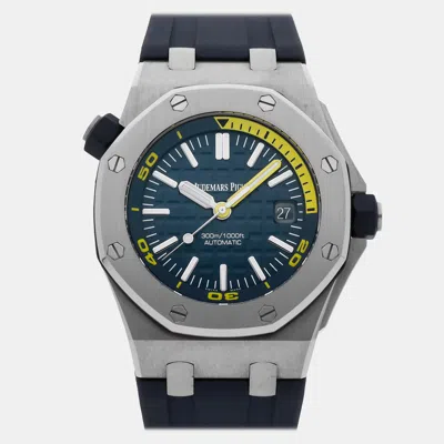 Pre-owned Audemars Piguet Royal Oak Offshore Diver 15710st.oo.a027ca.01 In Blue