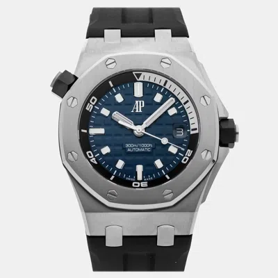 Pre-owned Audemars Piguet Royal Oak Offshore Diver 15720st.oo.a027ca.01 Automatic 42 Mm In Blue