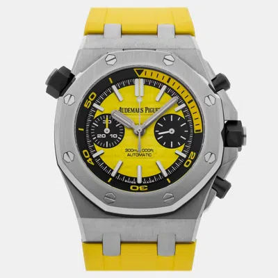 Pre-owned Audemars Piguet Royal Oak Offshore Diver Chronograph 26703st.oo.a051ca.01 In Yellow