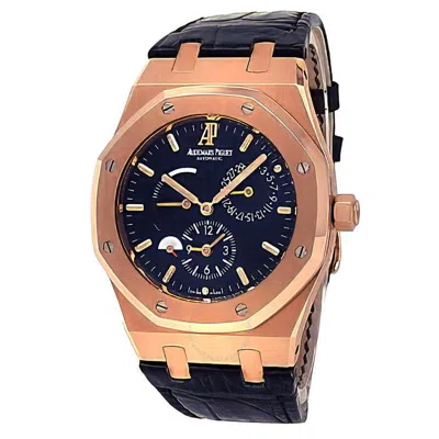 Audemars Piguet Royal Oak Power Reserve Black Guilloche Dial Dial Men's Watch 26120or.00.d In Black / Gold / Gold Tone / Rose / Rose Gold / Rose Gold Tone