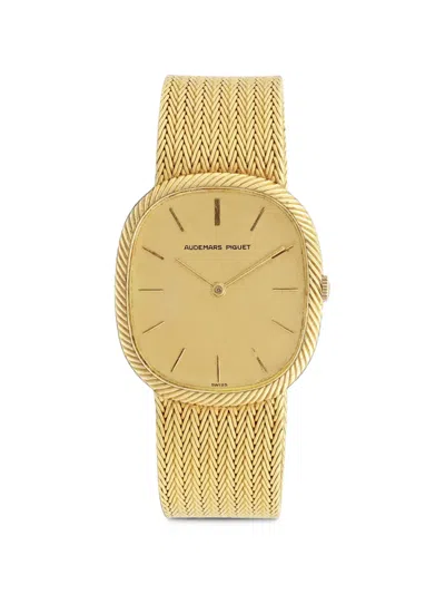 Pre-owned Audemars Piguet Pre Owned Classic 32mm Watch In Gold