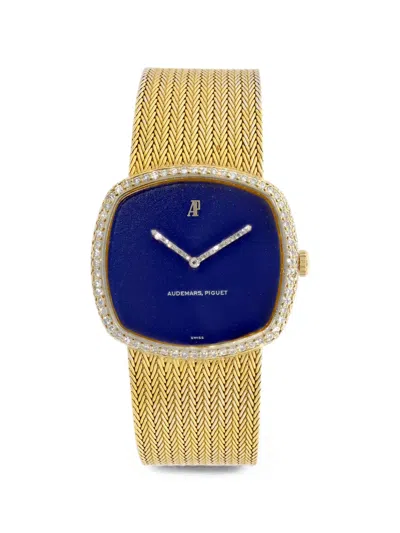 Pre-owned Audemars Piguet Pre Owned Classic 33mm Watch In Blue