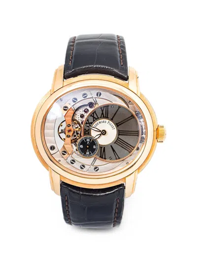 Pre-owned Audemars Piguet Pre Owned Millenary Skeleton 47mm Watch In Pink
