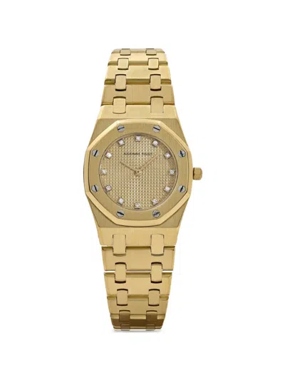 Pre-owned Audemars Piguet Pre Owned Royal Oak 26mm Watch In Gold