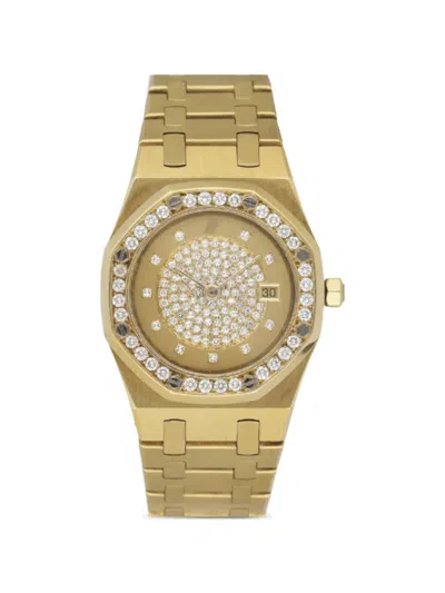 Pre-owned Audemars Piguet Pre Owned Royal Oak 30mm Watch In Gold