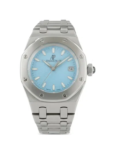 Pre-owned Audemars Piguet Pre Owned Royal Oak 33mm Watch In Blue