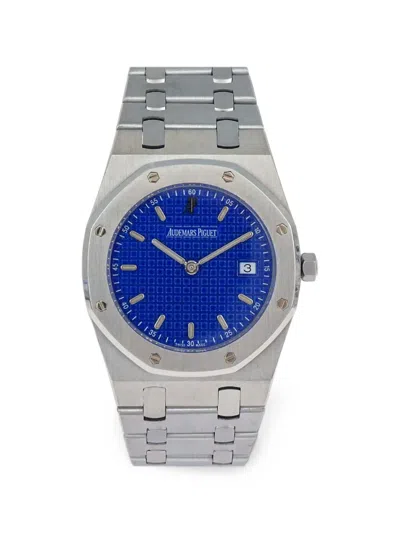 Pre-owned Audemars Piguet Pre Owned Royal Oak 33mm Watch In Blue