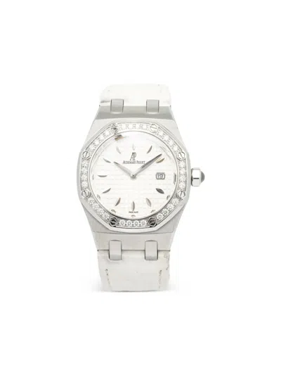 Pre-owned Audemars Piguet  Royal Oak 33mm In White