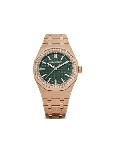 Pre-owned Audemars Piguet  Royal Oak 37mm In Green