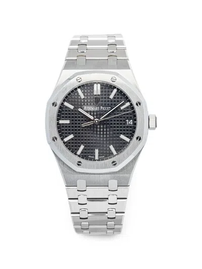 Pre-owned Audemars Piguet Pre Owned Royal Oak 41mm Watch In Black