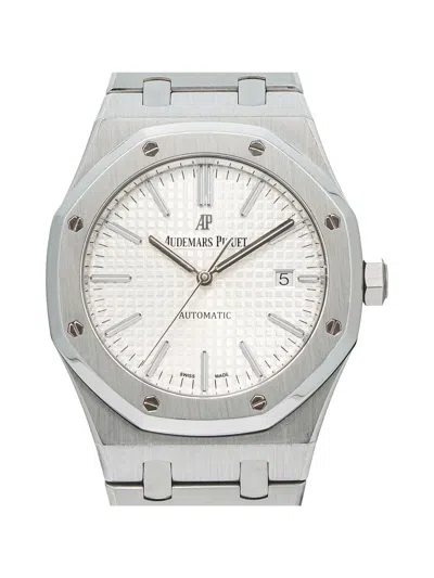 Pre-owned Audemars Piguet Pre Owned Royal Oak 41mm Watch In White