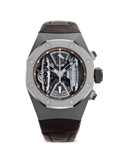 Pre-owned Audemars Piguet Pre Owned Royal Oak Concept Flying Tourbillon Gmt 44mm Watch In Black
