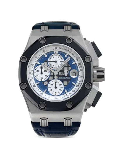 Pre-owned Audemars Piguet Pre Owned Royal Oak Offshore 44mm Watch In Blue