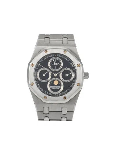Pre-owned Audemars Piguet Pre Owned Royal Oak Perpetual Calendar 39mm In Black