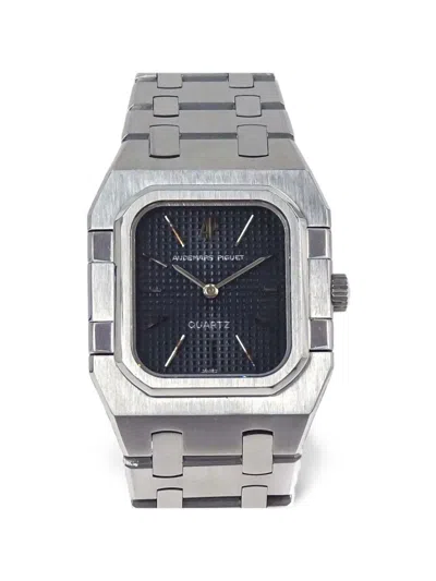 Pre-owned Audemars Piguet Pre Owned Royal Oak Square 24mm Watch In Black