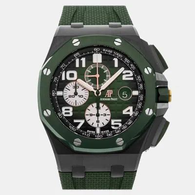 Pre-owned Audemars Piguet Royal Oak Offshore Chronograph 26405ce.oo.a056ca.01 44 Mm In Black