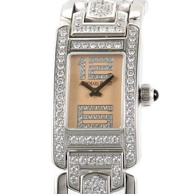 Audemars Piguet Promesse Diamond 18 Kt White Gold Ladies Watch 67406bc.zz.1182bc.01 In Metallic