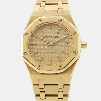 Pre-owned Audemars Piguet Royal Oak 14790ba.oo.0789ba Gold 18k Yellow Gold Automatic Men's Watches 36mm