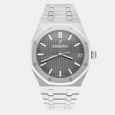 Pre-owned Audemars Piguet Royal Oak 15500st.oo.1220st.02 Automatic Silver Stainless Steel Men's Wristwatch 41 Mm