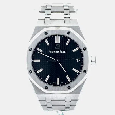 Pre-owned Audemars Piguet Royal Oak 15500st.oo.1220st.03 Black Stainless Steel Automatic Men's Watches 41mm