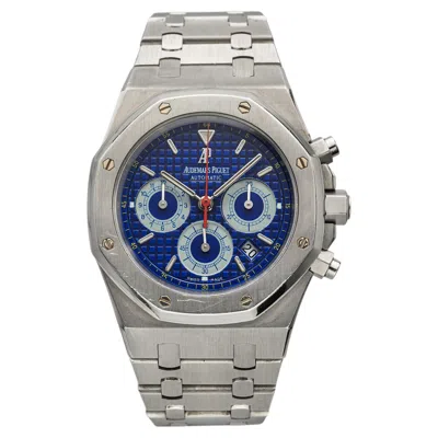 Pre-owned Audemars Piguet Royal Oak 25860is Stainless Steel Ikb Blue Dial Auto 39mm