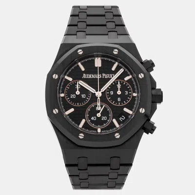 Pre-owned Audemars Piguet Royal Oak 26240ce.oo.1225ce.02 Black Ceramic Automatic Men Wristwatch 41mm